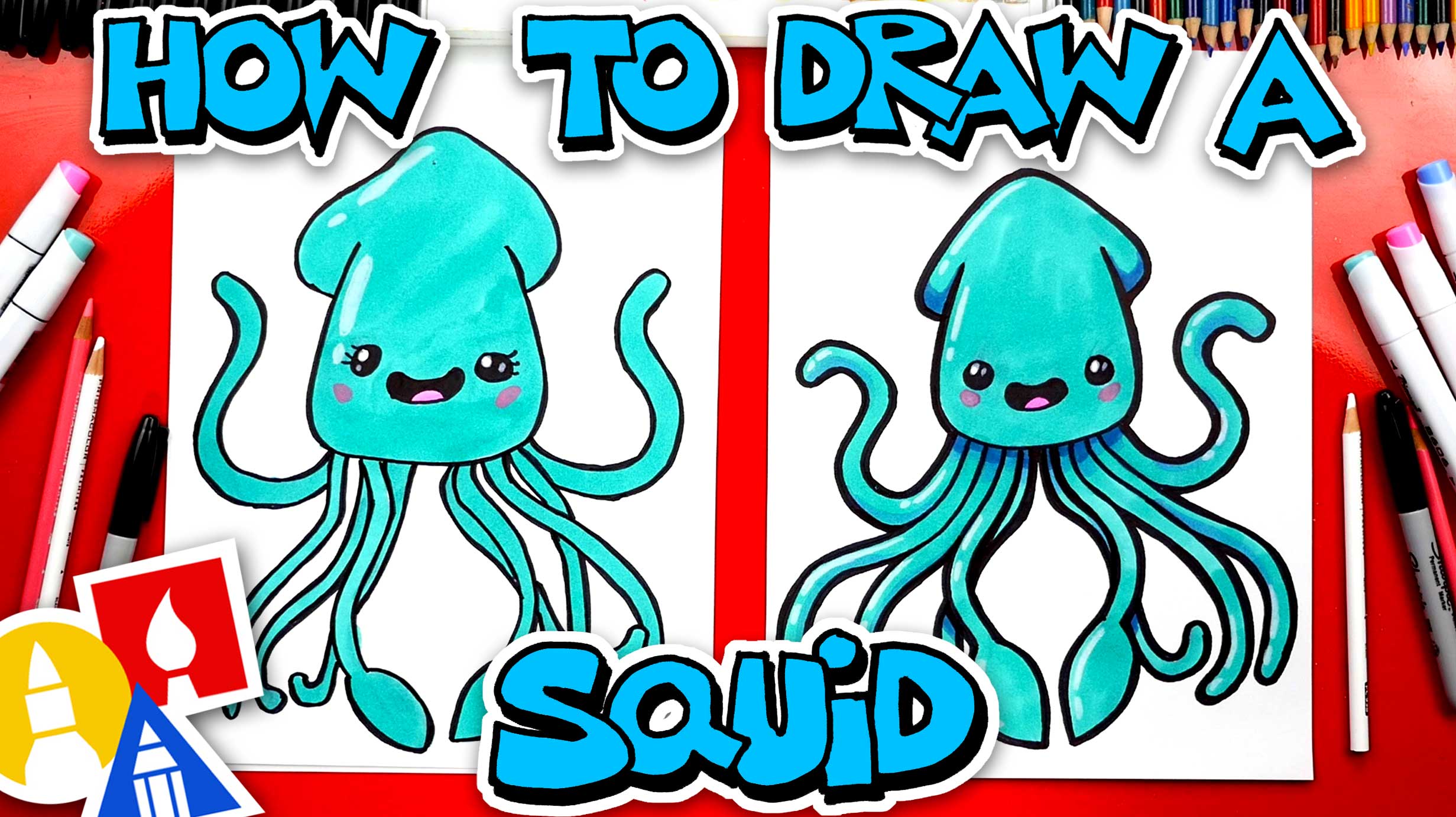 How To Draw A Squid thumbnail