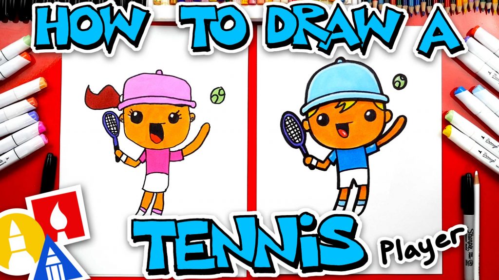 How To Draw A Tennis Player