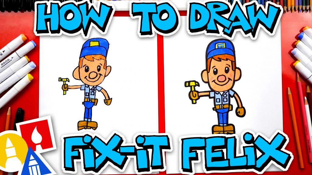 How To Draw Fix-It Felix From Wreck-It Ralph