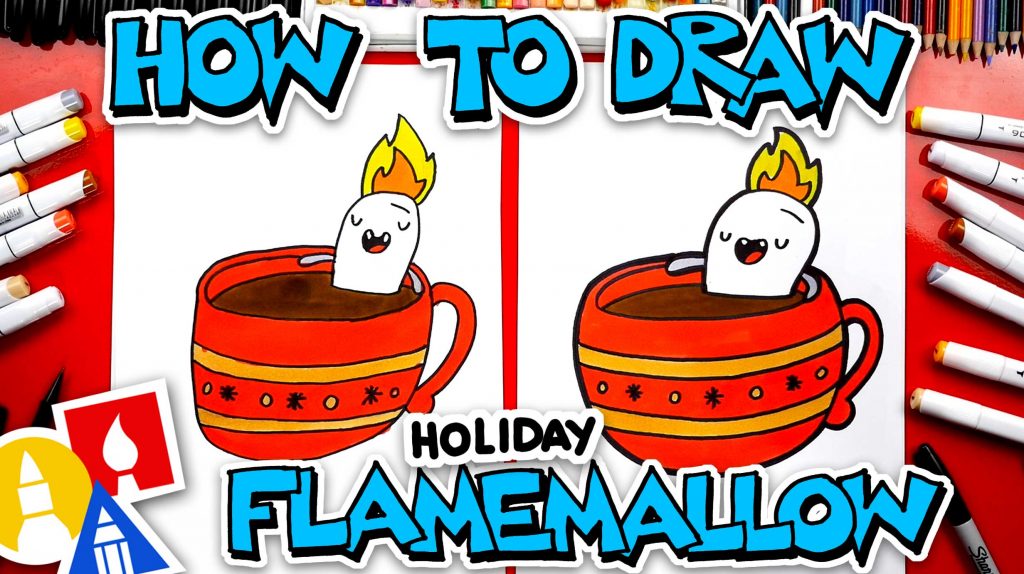 How To Draw Holiday Flamemallow – Together Time With YouTube Kids