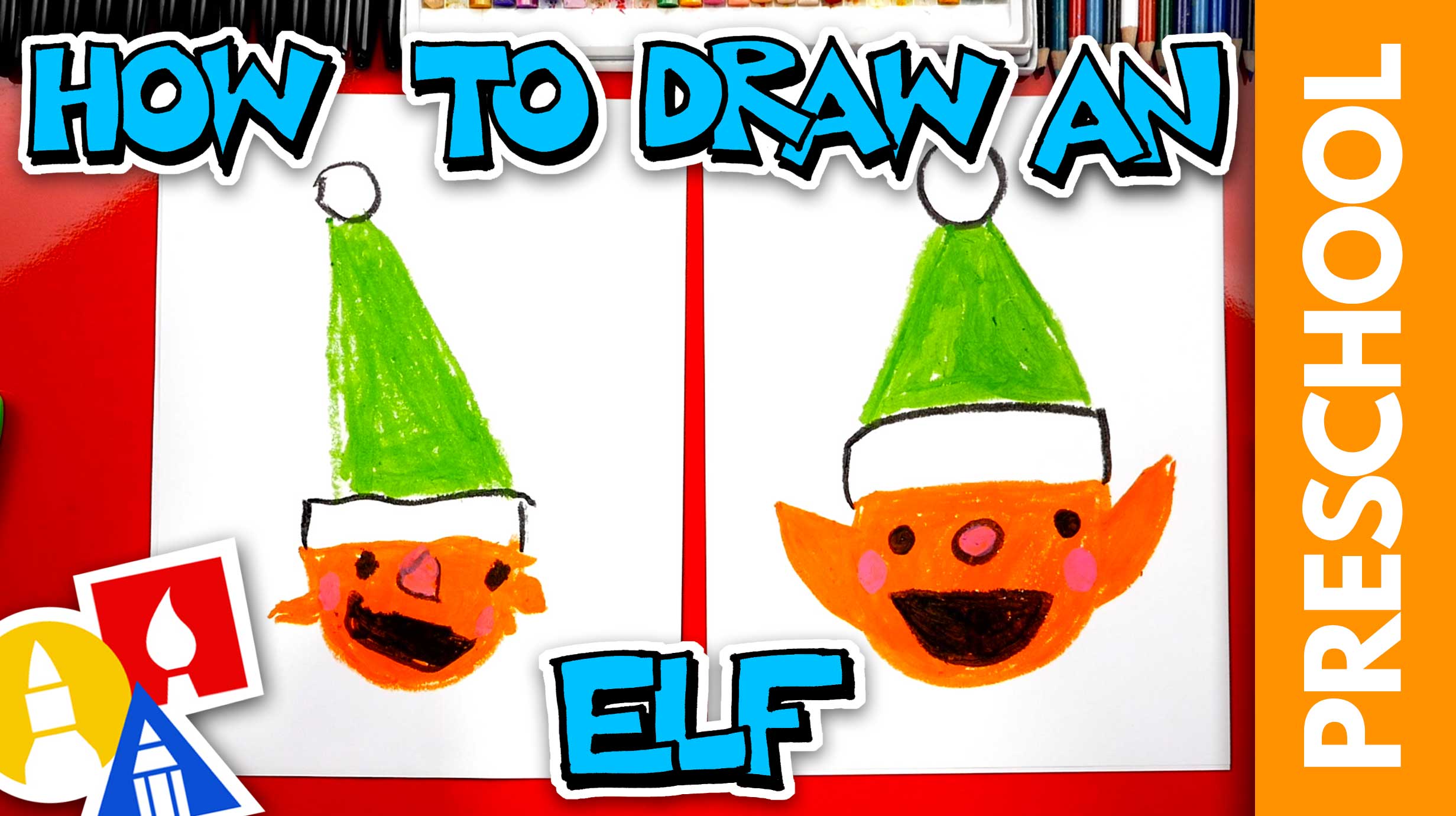 How To Draw An Elf - Preschool - Art For Kids Hub