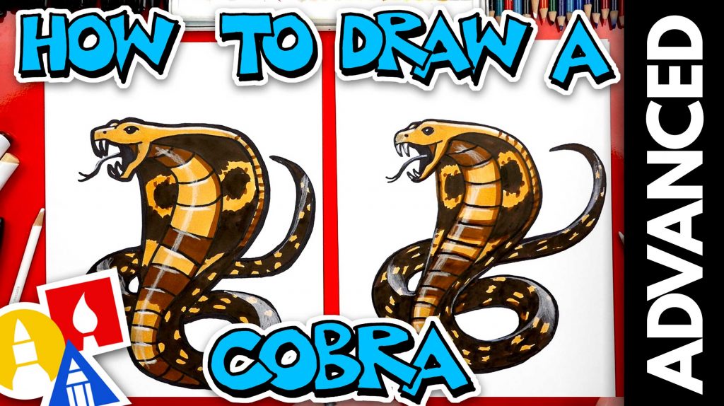 How To Draw A Snake – Cobra – Advanced