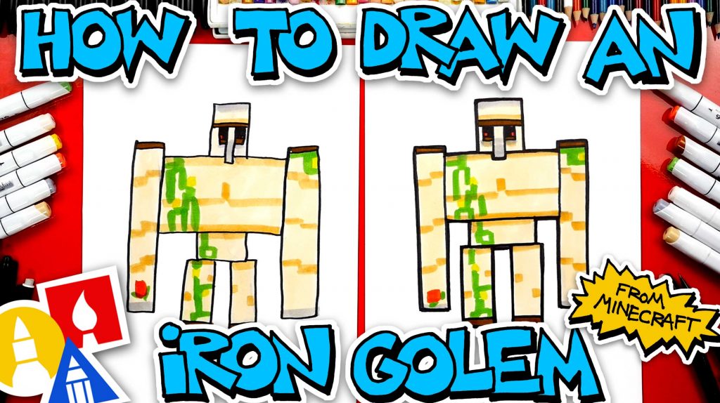 How To Draw A Minecraft Iron Golem
