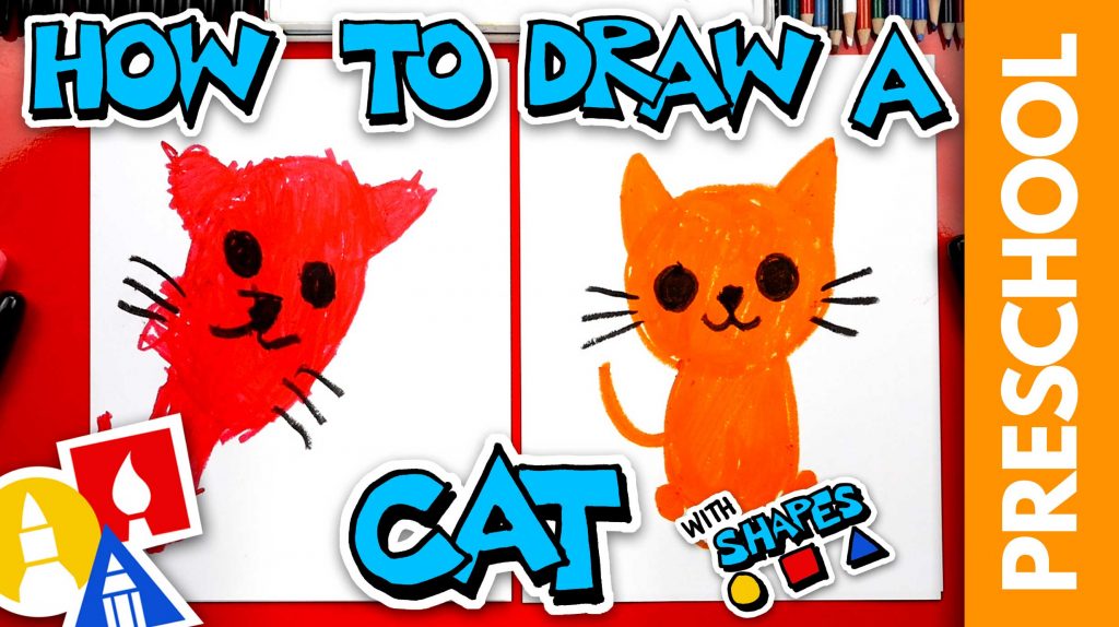 How To Draw A Cat – Preschool