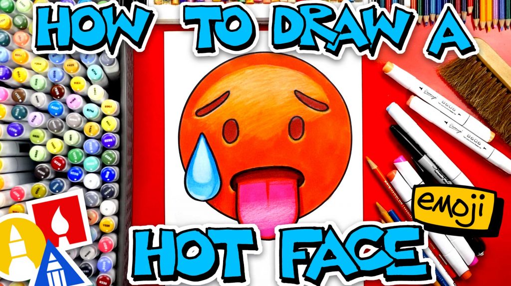 🥵 How To Draw The Hot Face Emoji 🥵