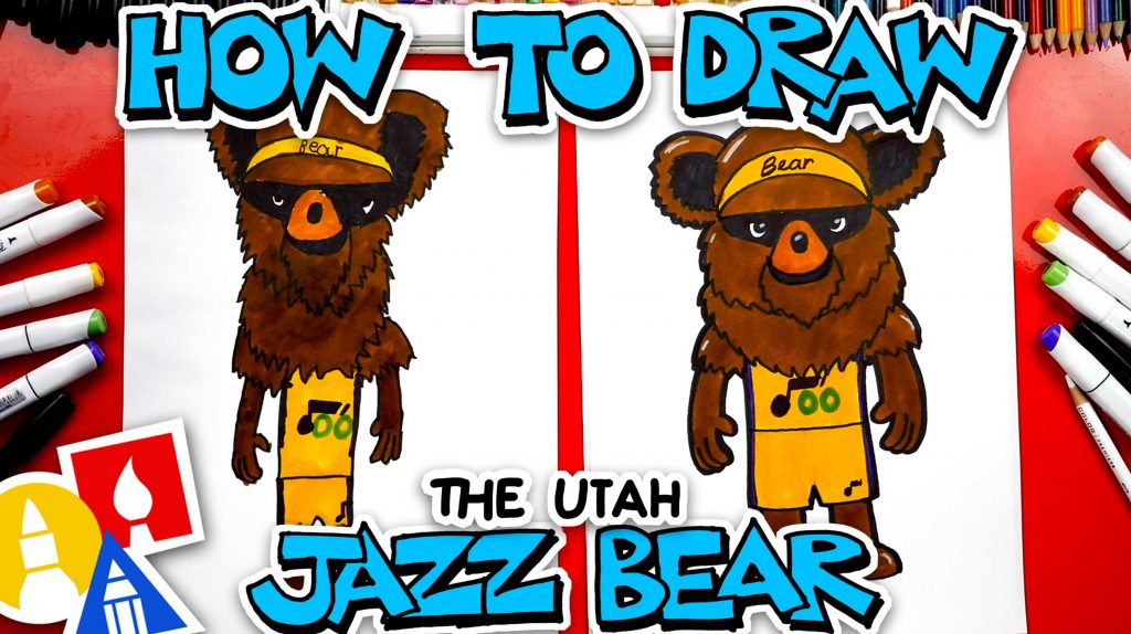 How To Draw The Utah Jazz Bear