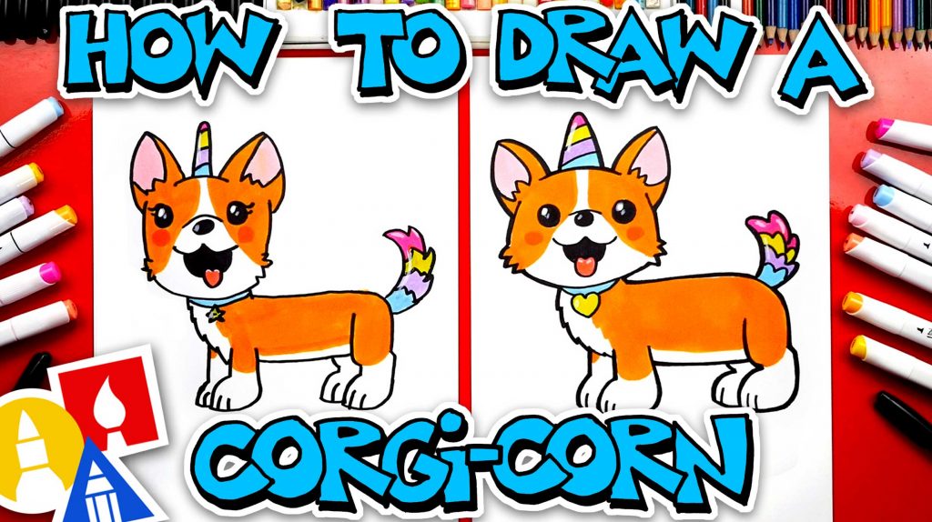 How To Draw A Corgi Unicorn (Corgi-corn)