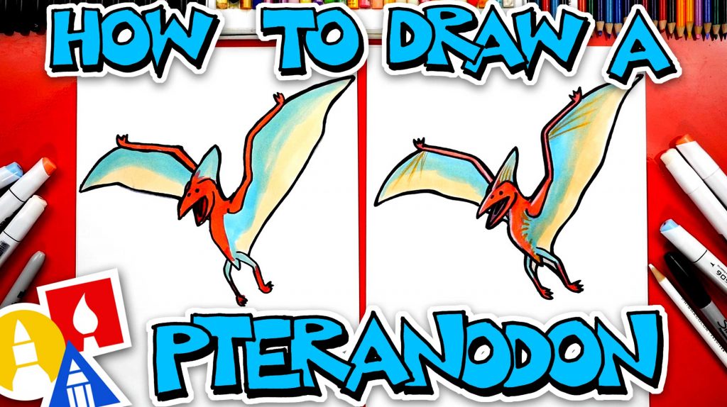 How To Draw A Pteranodon Dinosaur
