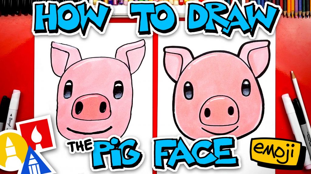 How To Draw The Pig Face Emoji