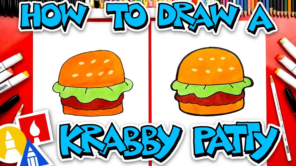 How To Draw A Krabby Patty From SpongeBob