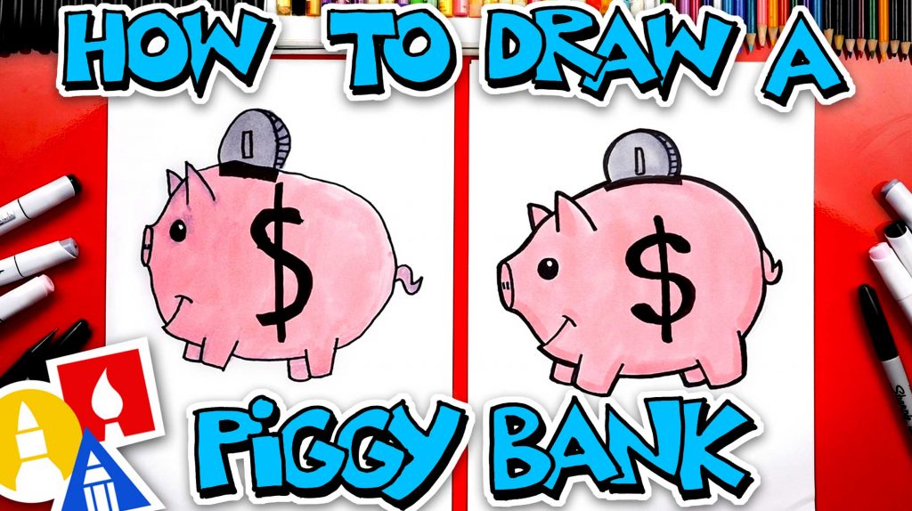 How To Draw A Piggy Bank
