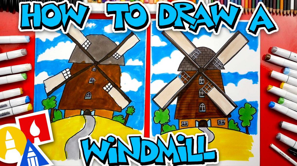 How To Draw A Windmill