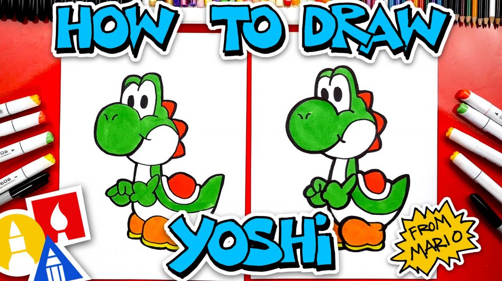 How To Draw Yoshi From Mario