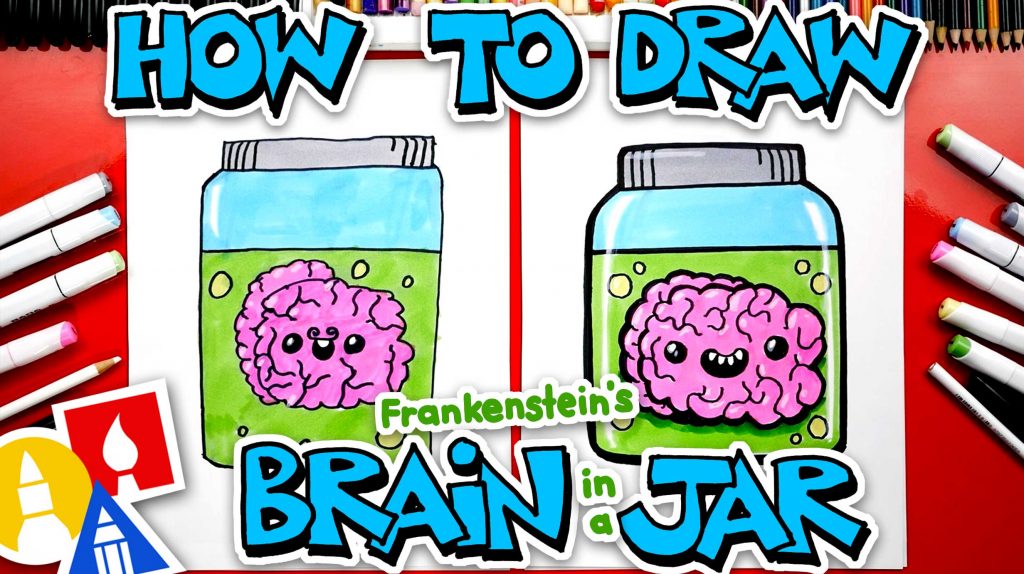 How To Draw Frankenstein’s Brain In A Jar