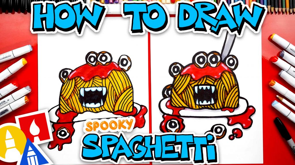 How To Draw Spooky Spaghetti