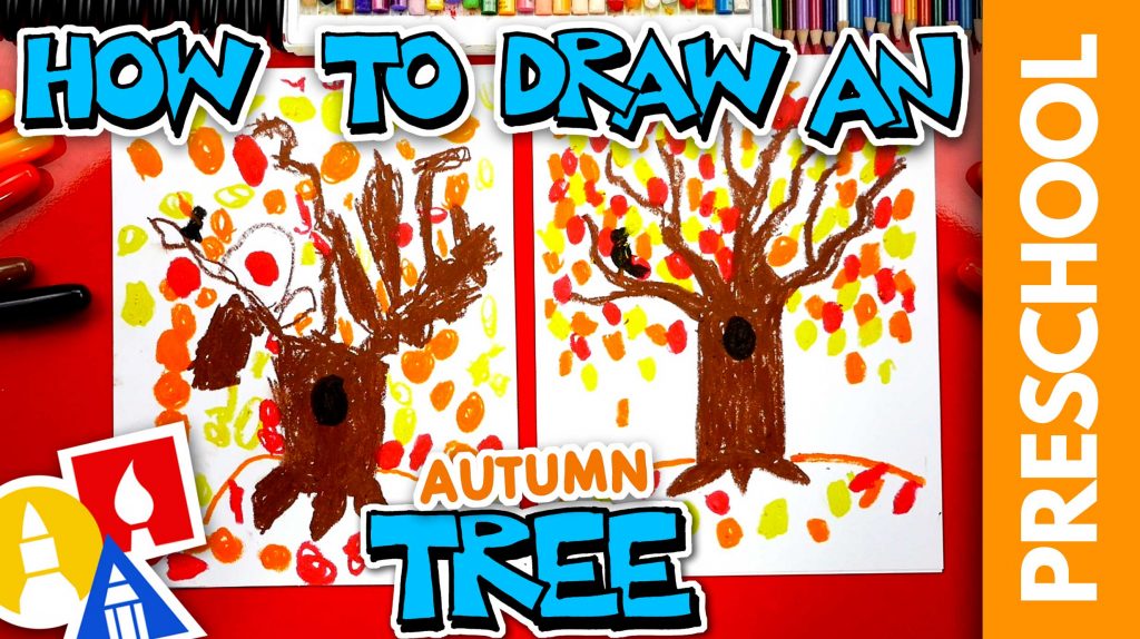 How To Draw A Fall Tree – Preschool