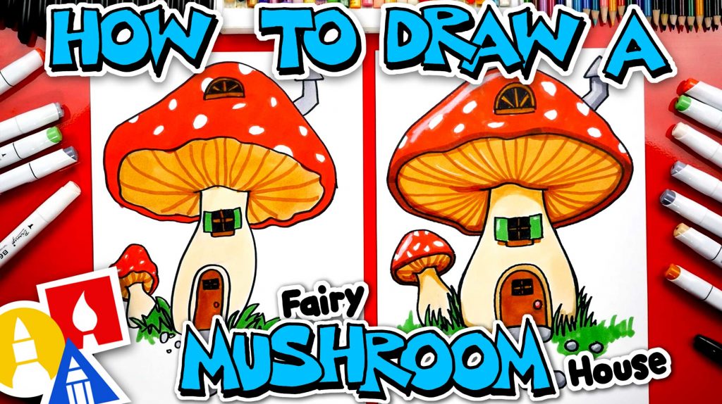 How To Draw A Fairy Mushroom House