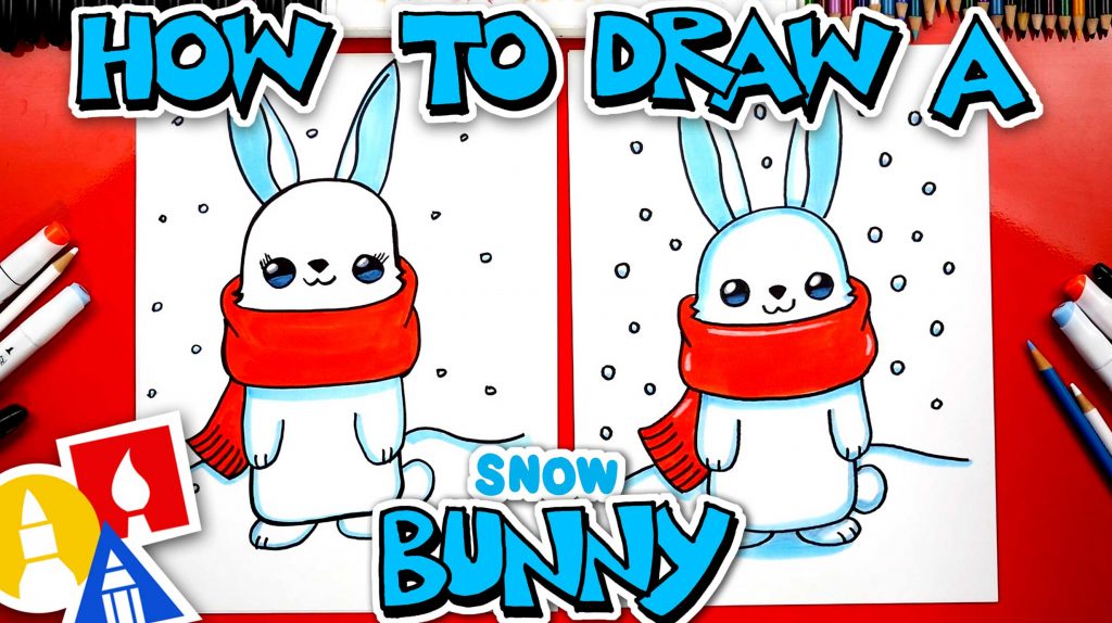 How To Draw A Snow Bunny