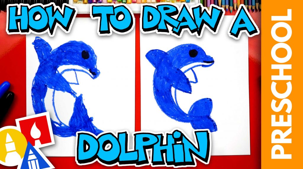 How To Draw A Dolphin – Preschool