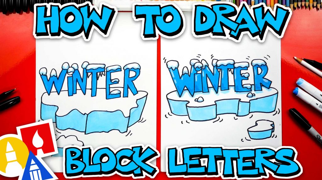 How To Draw Winter Block Letters