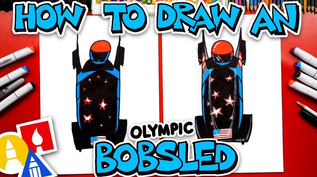 How To Draw An Olympic Bobsled