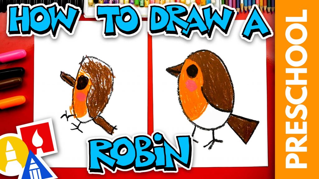How To Draw A Robin Bird – Preschool
