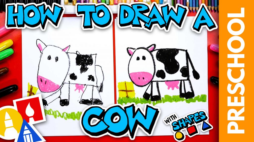 How To Draw A Cow – Preschool