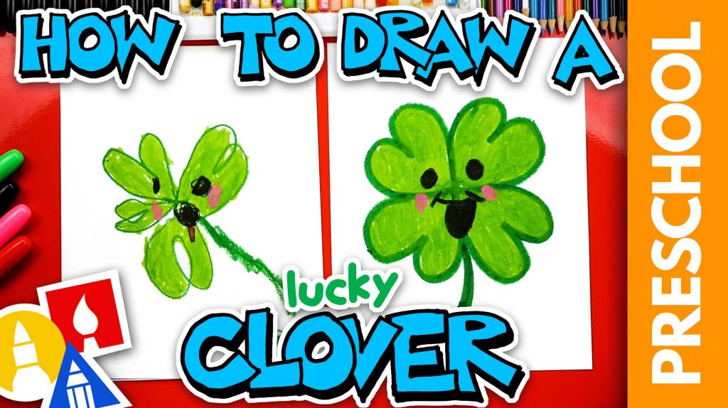 How To Draw A Four-Leaf Clover – Preschool