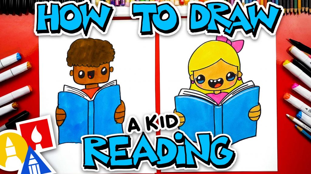 How To Draw A Kid Reading