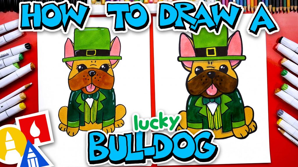 How To Draw A St. Patrick’s Day French Bulldog