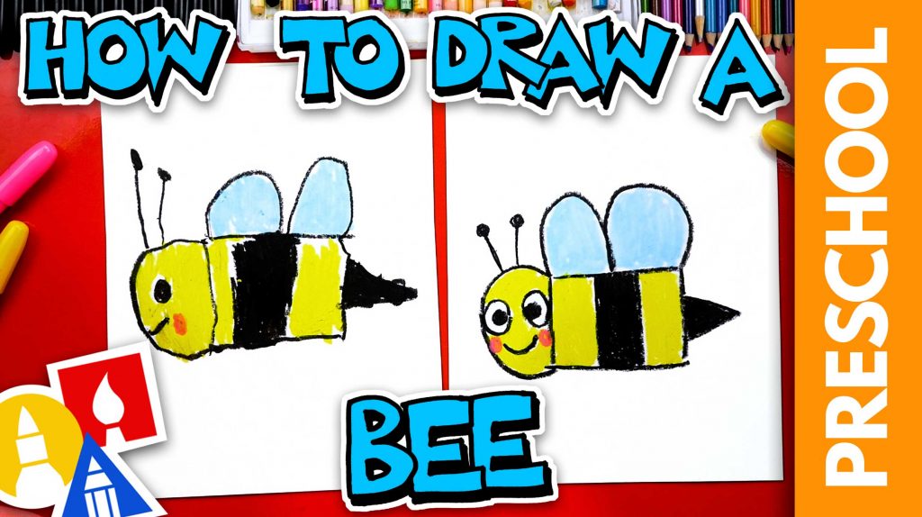 How To Draw A Bee – Letter B – Preschool