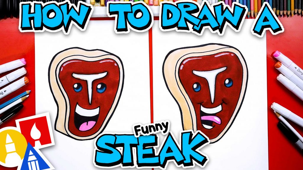 How To Draw A Funny Steak