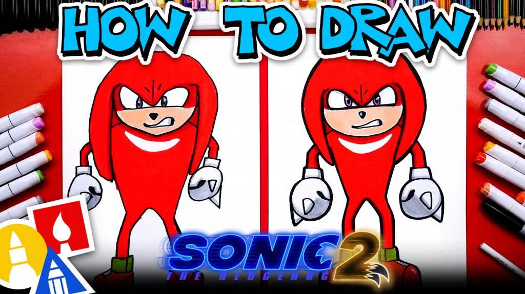 How To Draw Knuckles From Sonic The Hedgehog 2