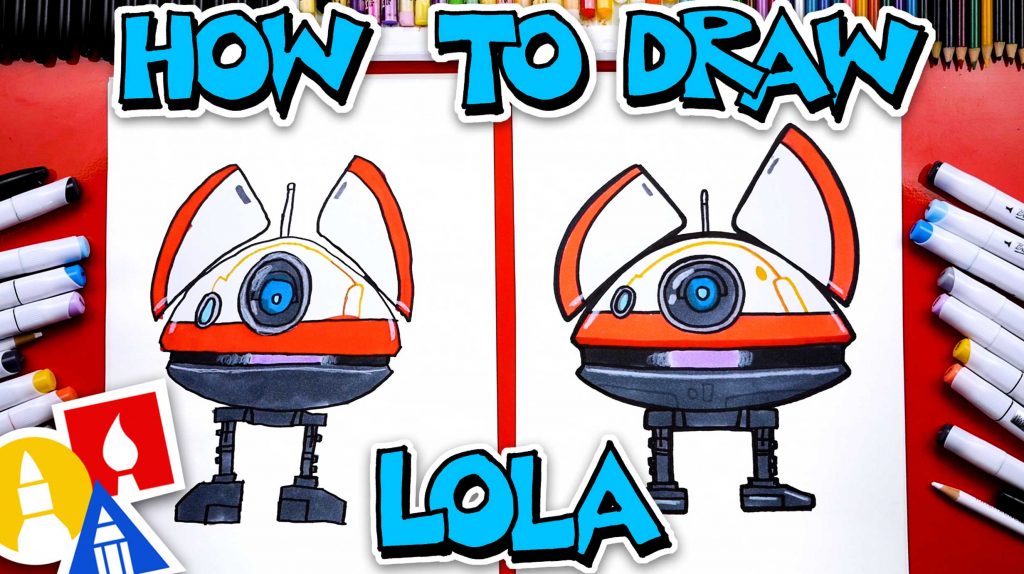 How To Draw LOLA From Obi-Wan Kenobi (L0-LA59)