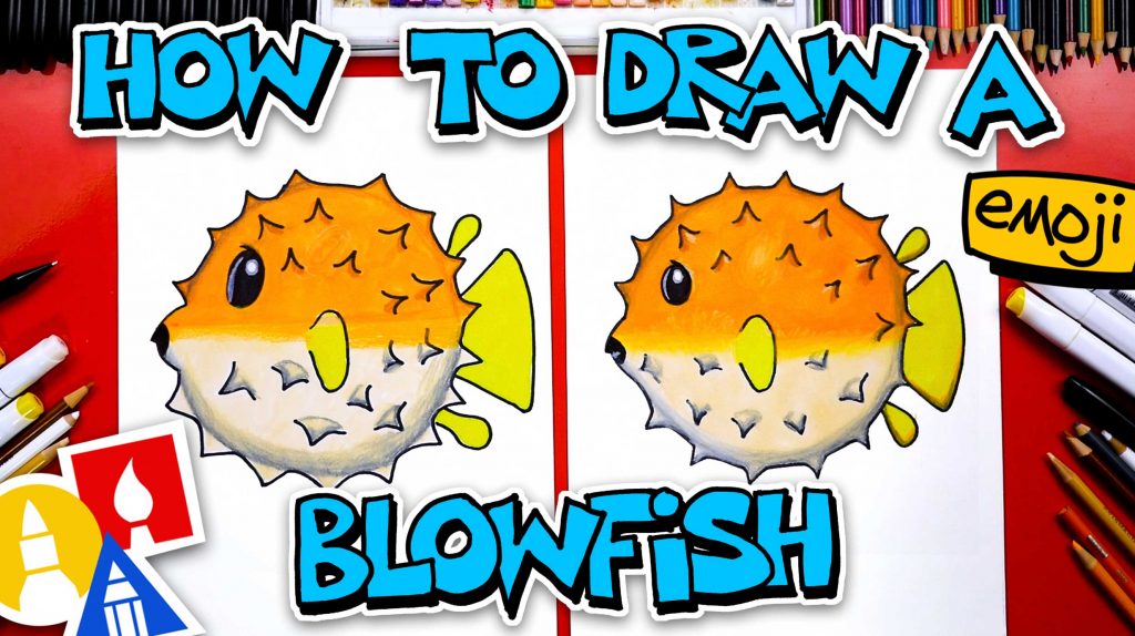 How To Draw A Blowfish Emoji