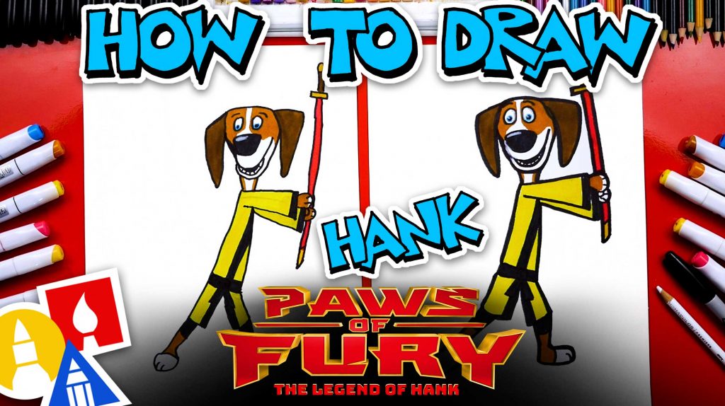 How To Draw Hank From Paws Of Fury