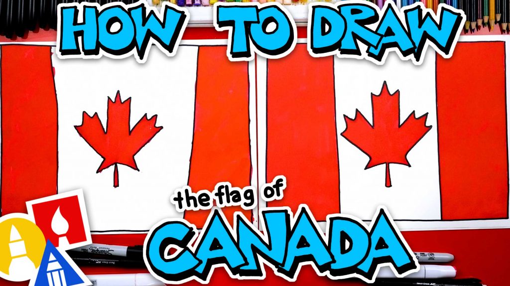 🇨🇦 How To Draw The Canada Flag – Happy Canada Day!