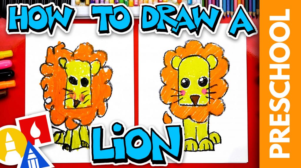How To Draw A Lion – Letter L – Preschool