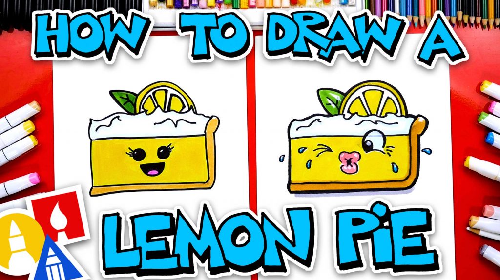 How To Draw Funny Lemon Meringue Pie