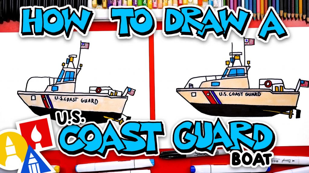 How To Draw U.S. Coast Guard Boat