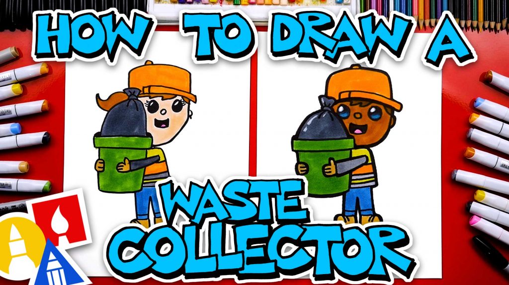 How To Draw A Waste Collector – Happy Labor Day!
