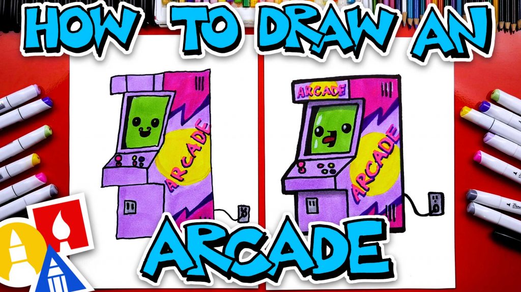 How To Draw An Arcade Machine – National Video Game Day
