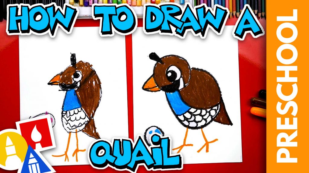 How To Draw A Quail – Letter Q – Preschool