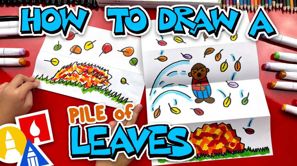 How To Draw A Pile Of Leaves – Fall And Autumn Folding Surprise