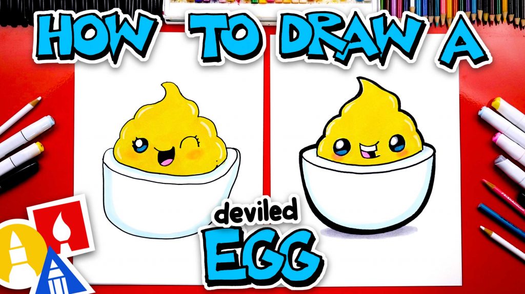 How To Draw A Funny Deviled Egg