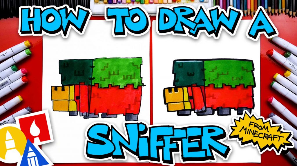 How To Draw A Sniffer From Minecraft