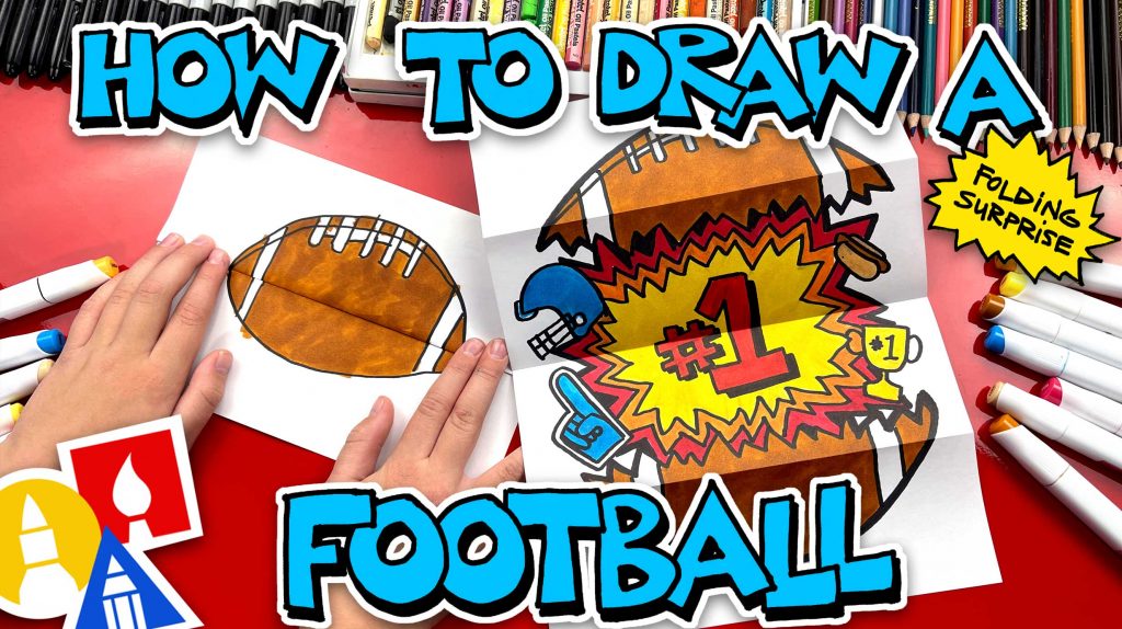 How To Draw A Football Folding Surprise
