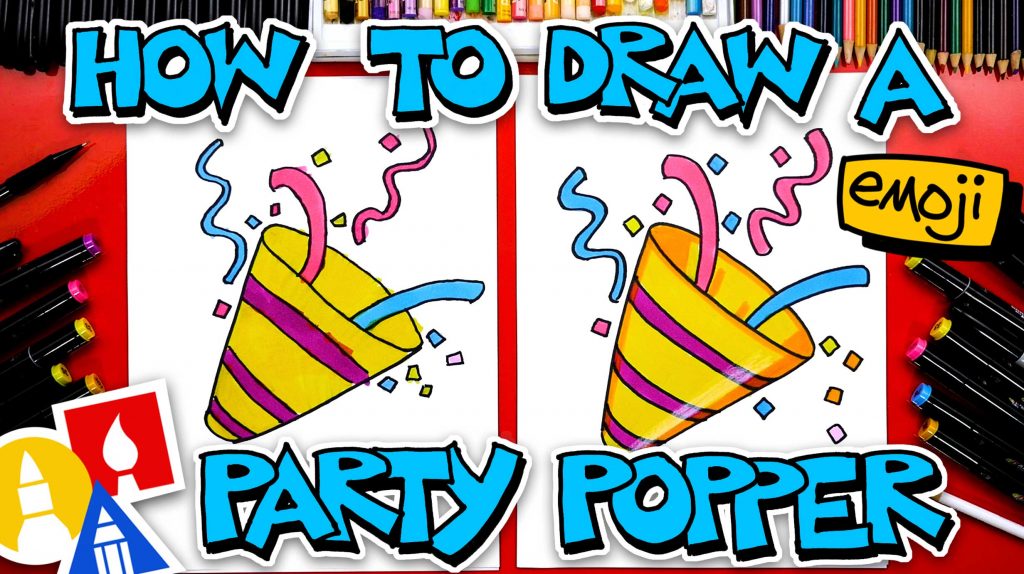 How To Draw A Party Popper Emoji