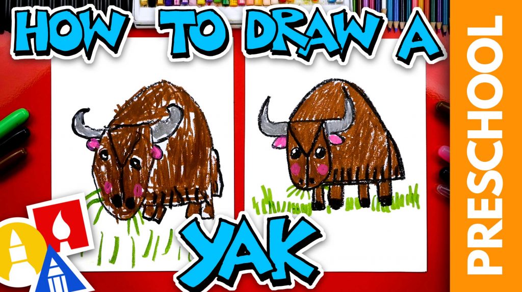 How To Draw A Yak – Letter Y – Preschool