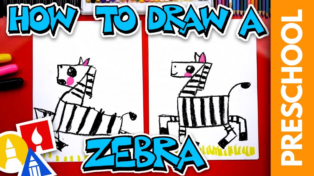 How To Draw A Zebra – Letter Z – Preschool